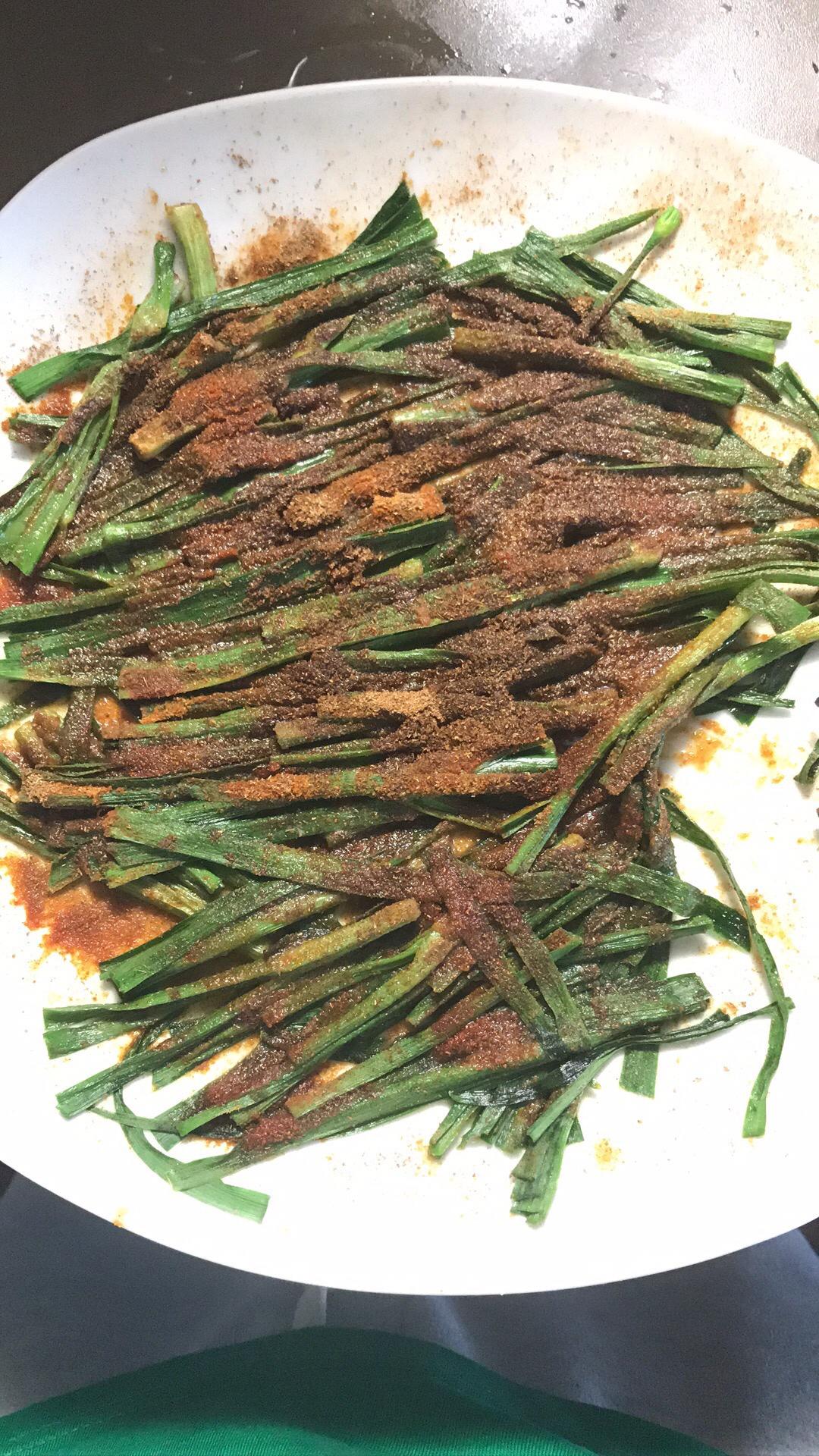 微波炉韭菜的做法