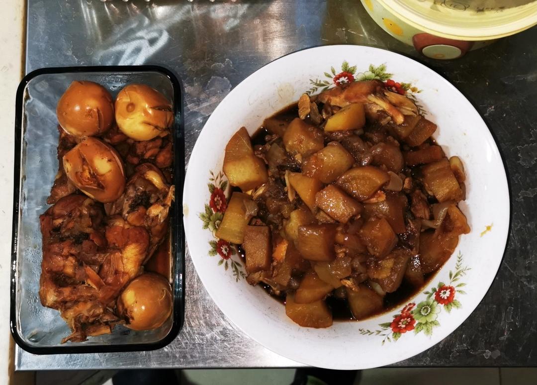 电饭煲红烧大鸡腿（不加一滴水）