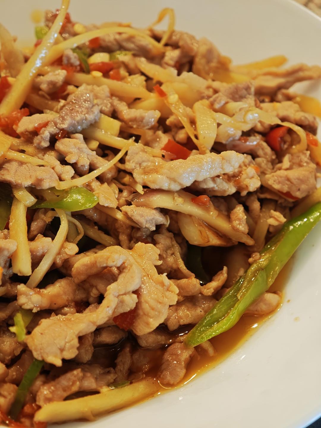 子姜牛肉丝