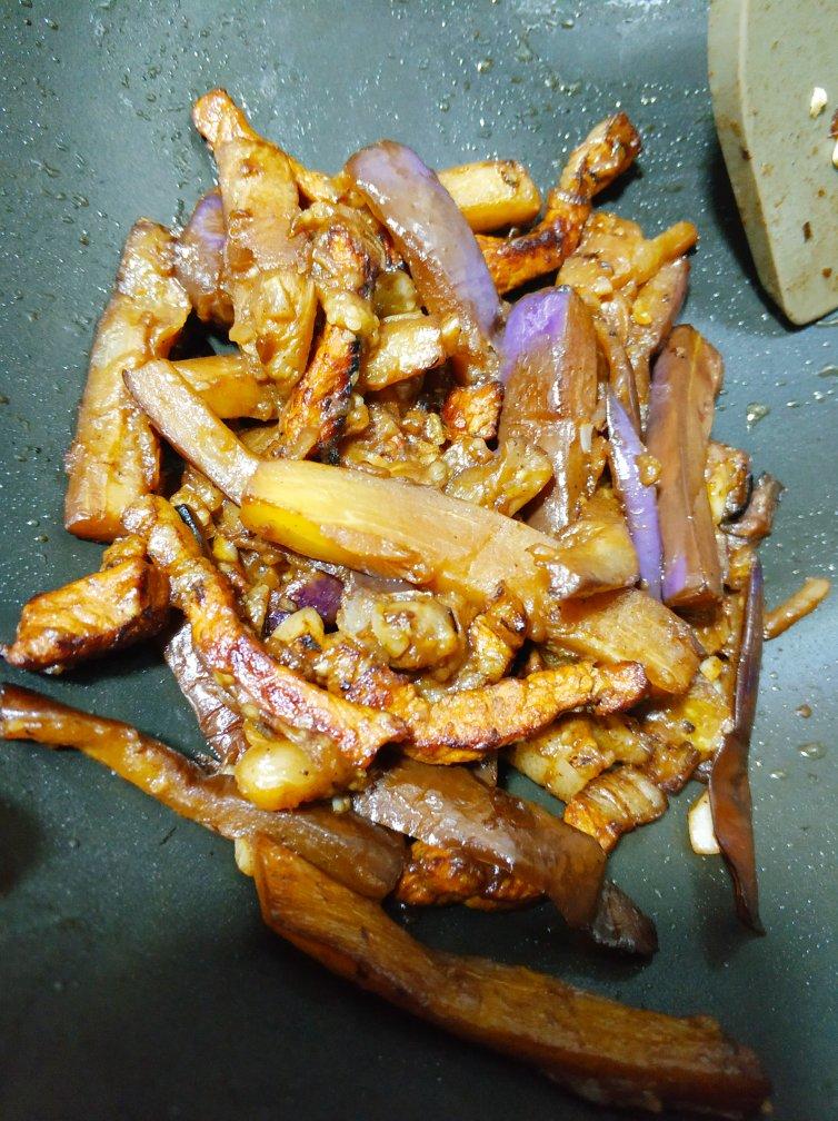 肉炒茄子丝