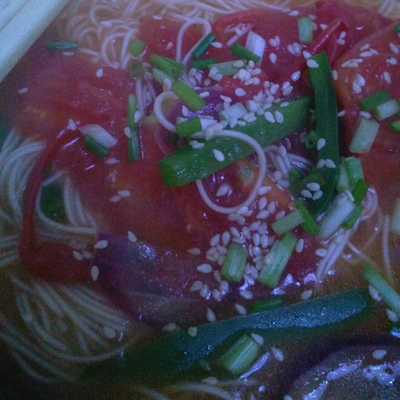 简单早饭西红柿鸡蛋挂面