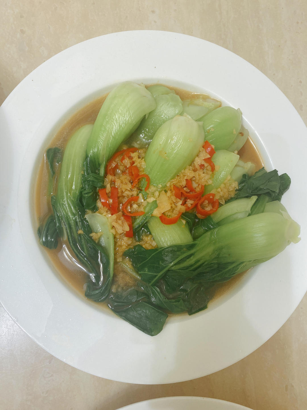 白灼油菜—年夜饭最受欢迎的素菜