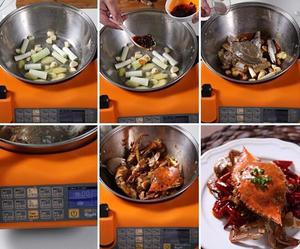 自动烹饪锅做香辣蟹-捷赛私房菜的做法 步骤4