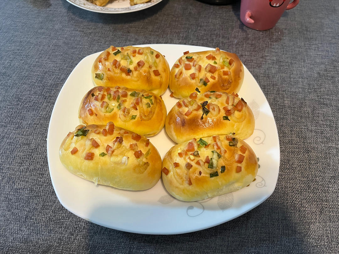 香葱火腿肉松面包