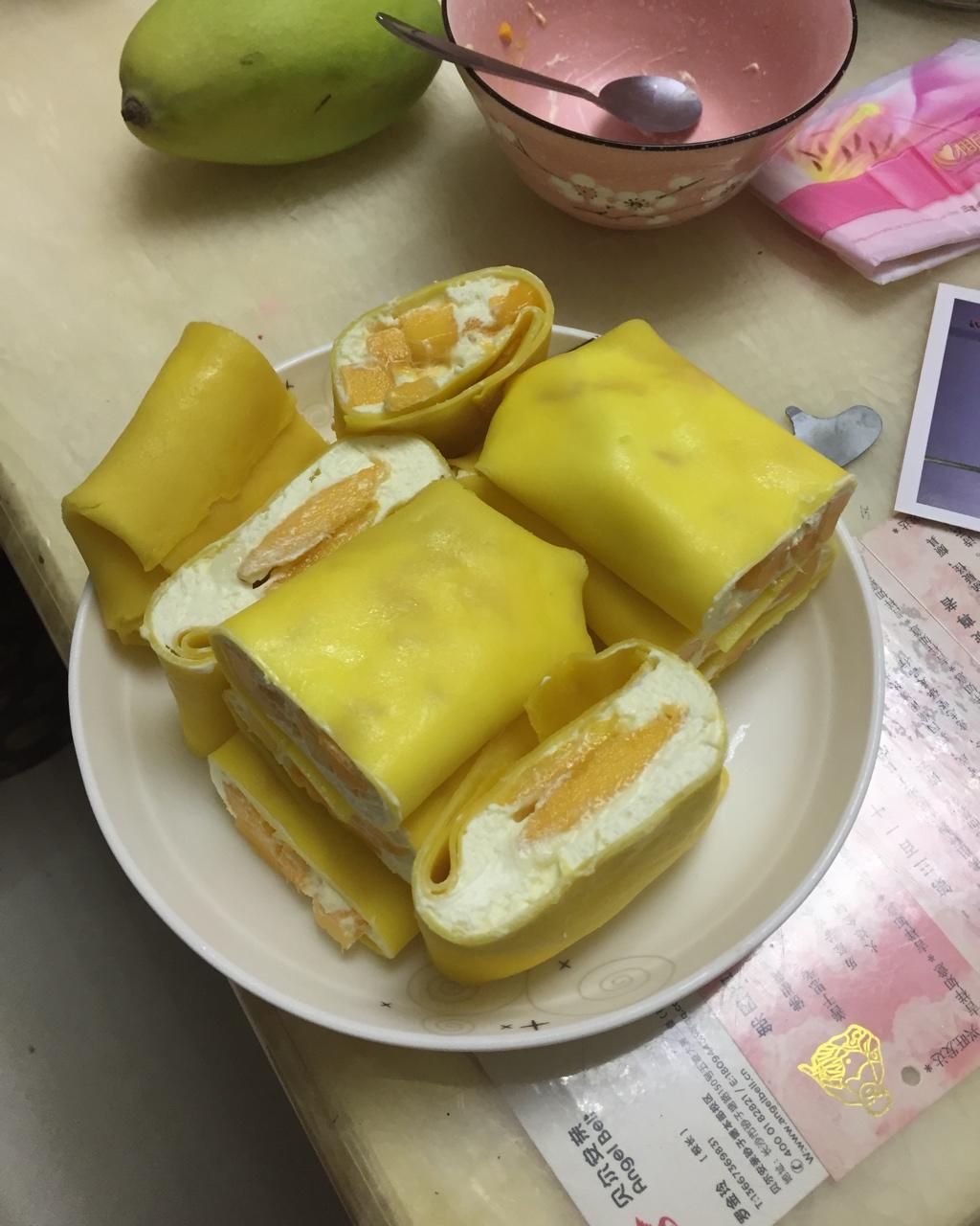 零基础做芒果千层蛋糕（8寸）