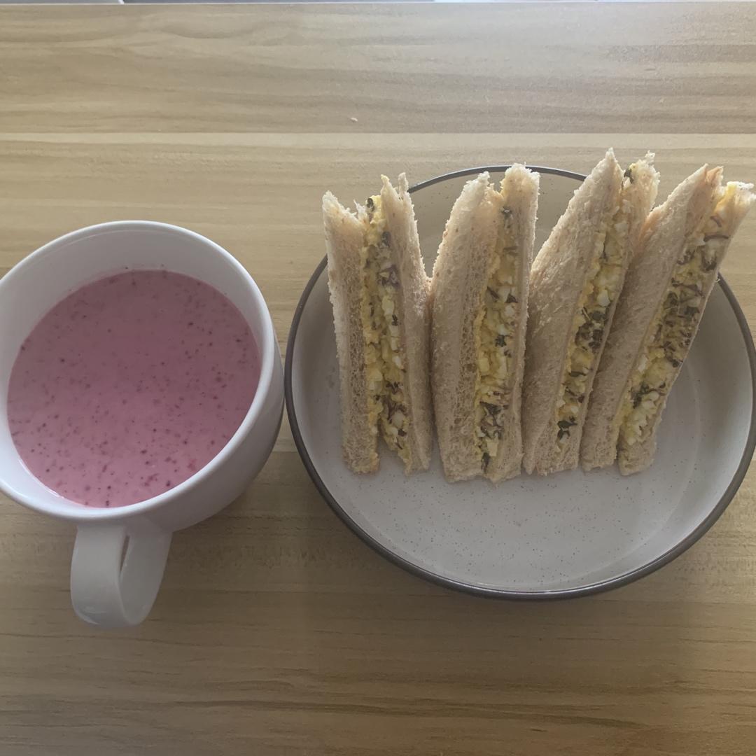 低脂食谱｜便利店网红早餐 🥪蛋黄酱三明治