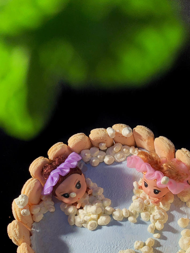 详细步骤制作泡泡浴娃娃蛋糕