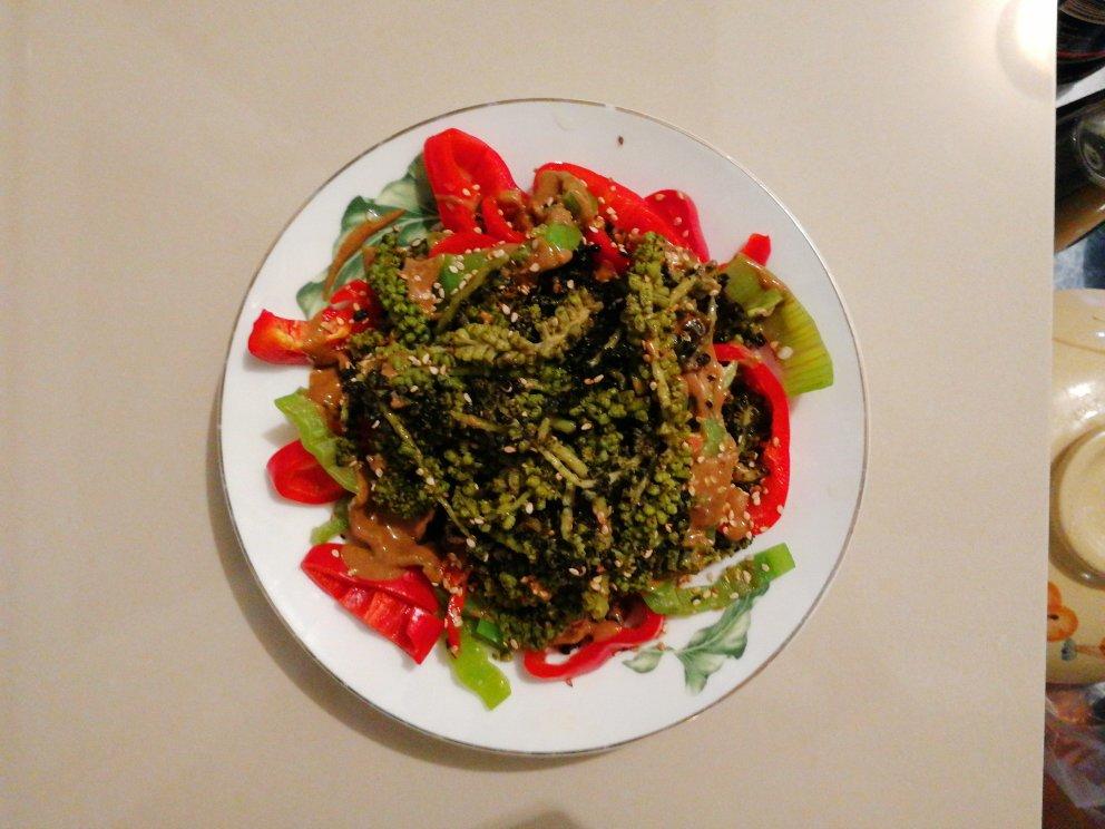 scarlet洛书做的凉拌核桃花