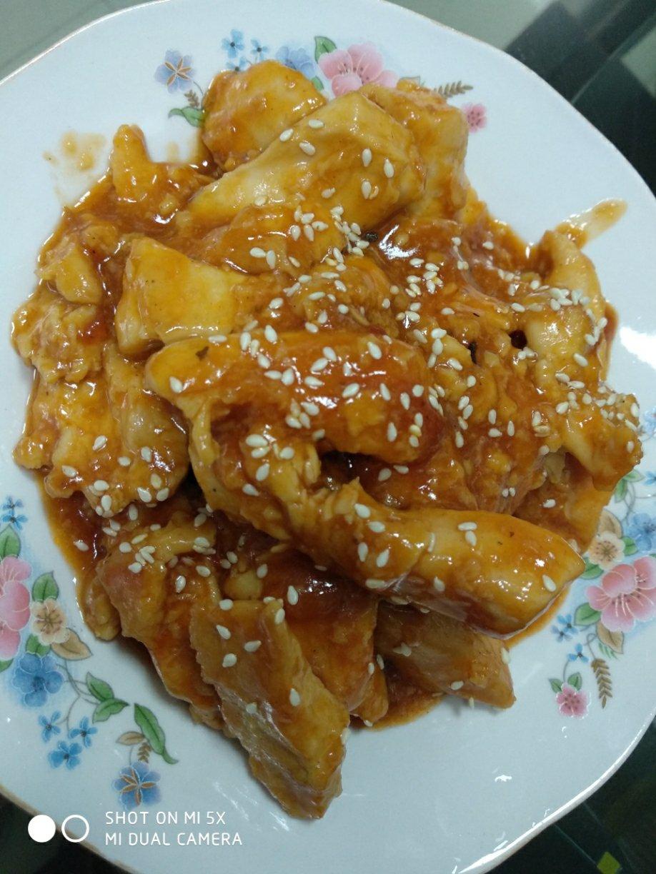 糖醋里脊 鸡胸肉的新吃法 香酥酸甜节日聚餐必做菜 超详细做法