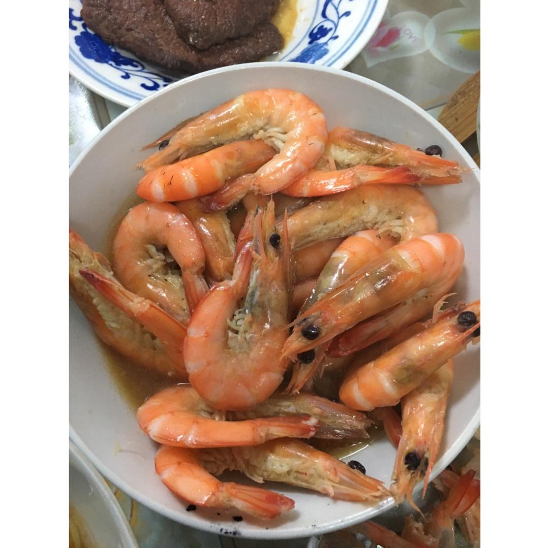 白灼基围虾