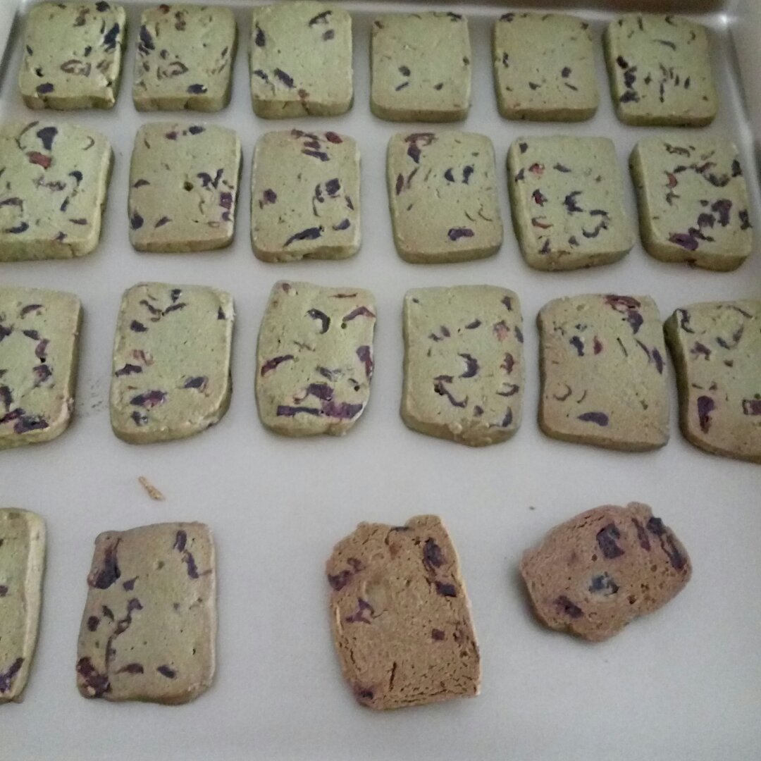 抹茶蔓越莓饼干