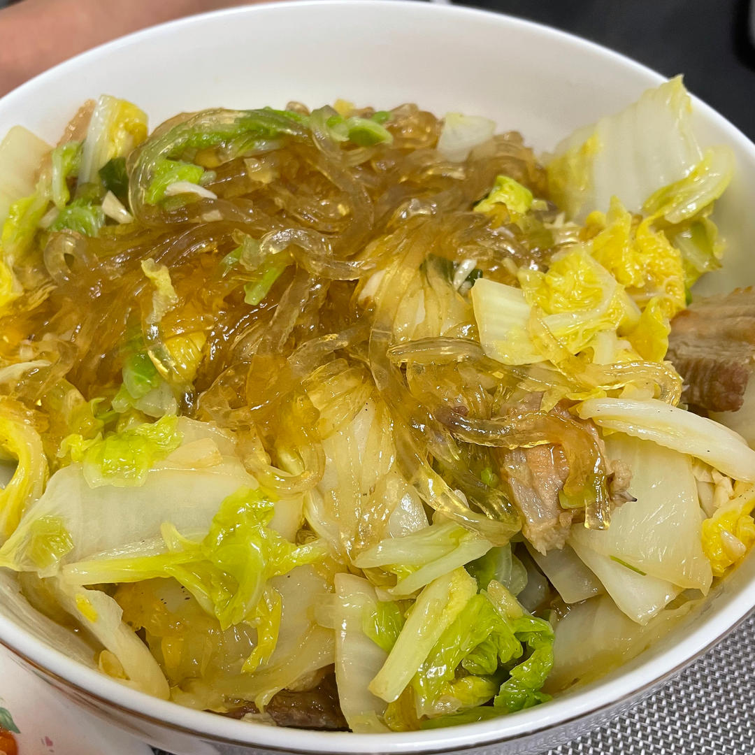 猪肉白菜炖粉条好吃到哭😭