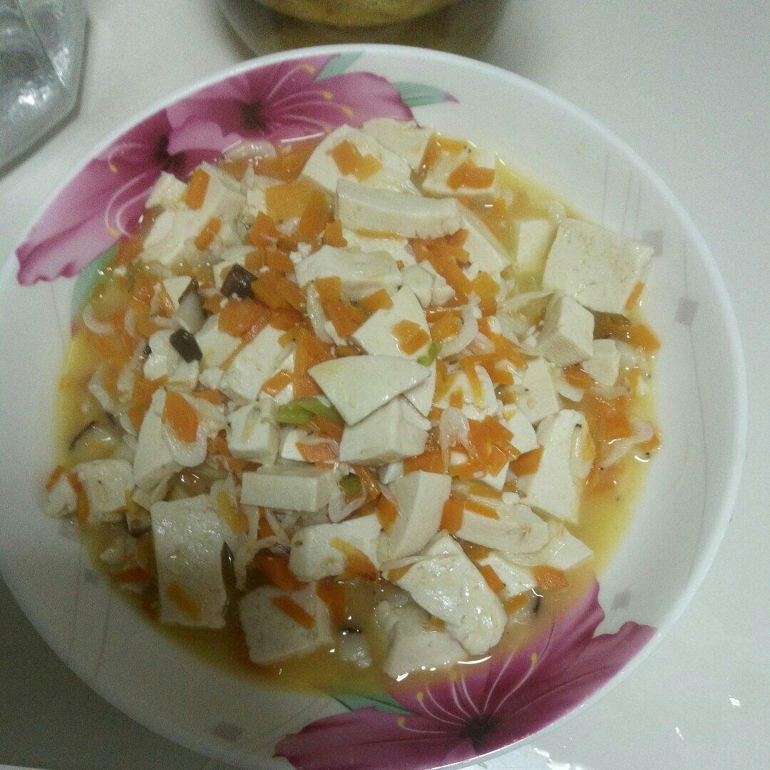 虾皮豆腐蔬菜羹  宝宝健康食谱