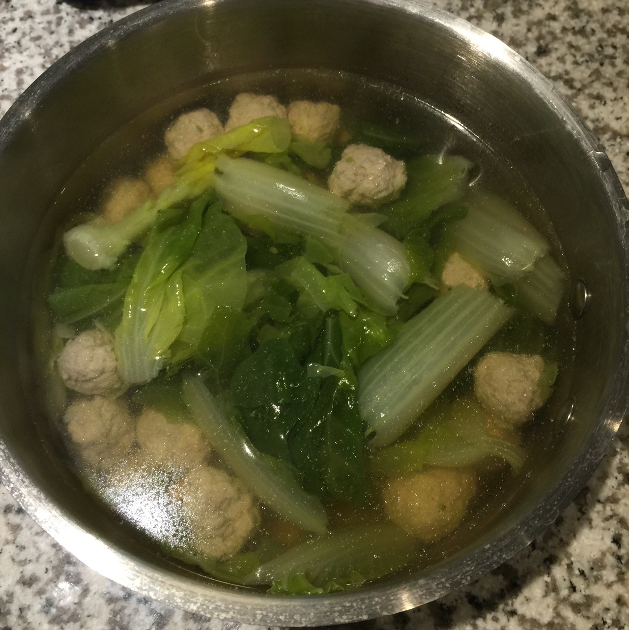 青菜肉圆汤