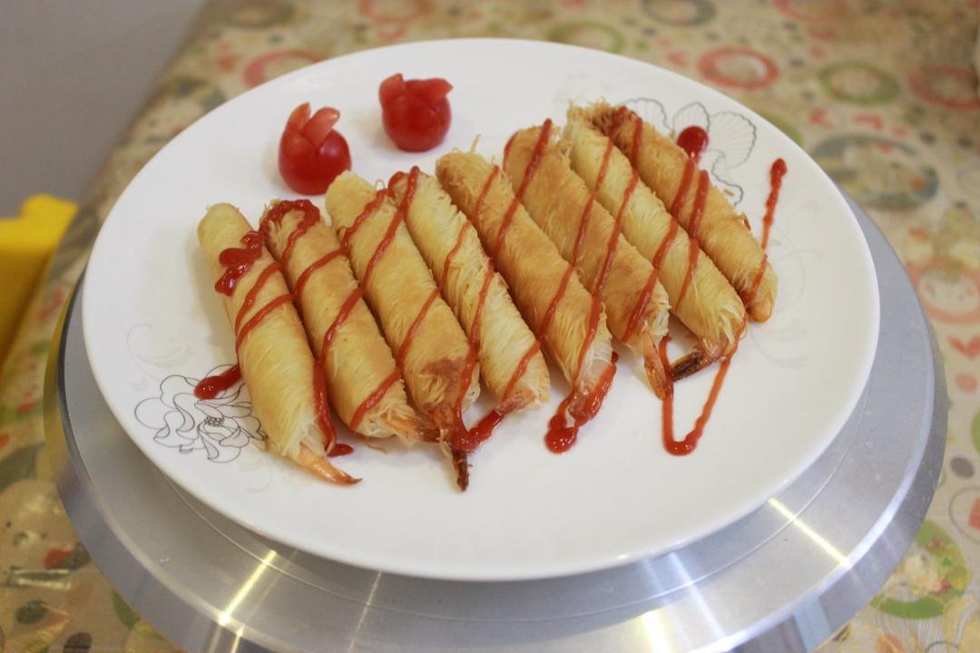 油炸面线虾