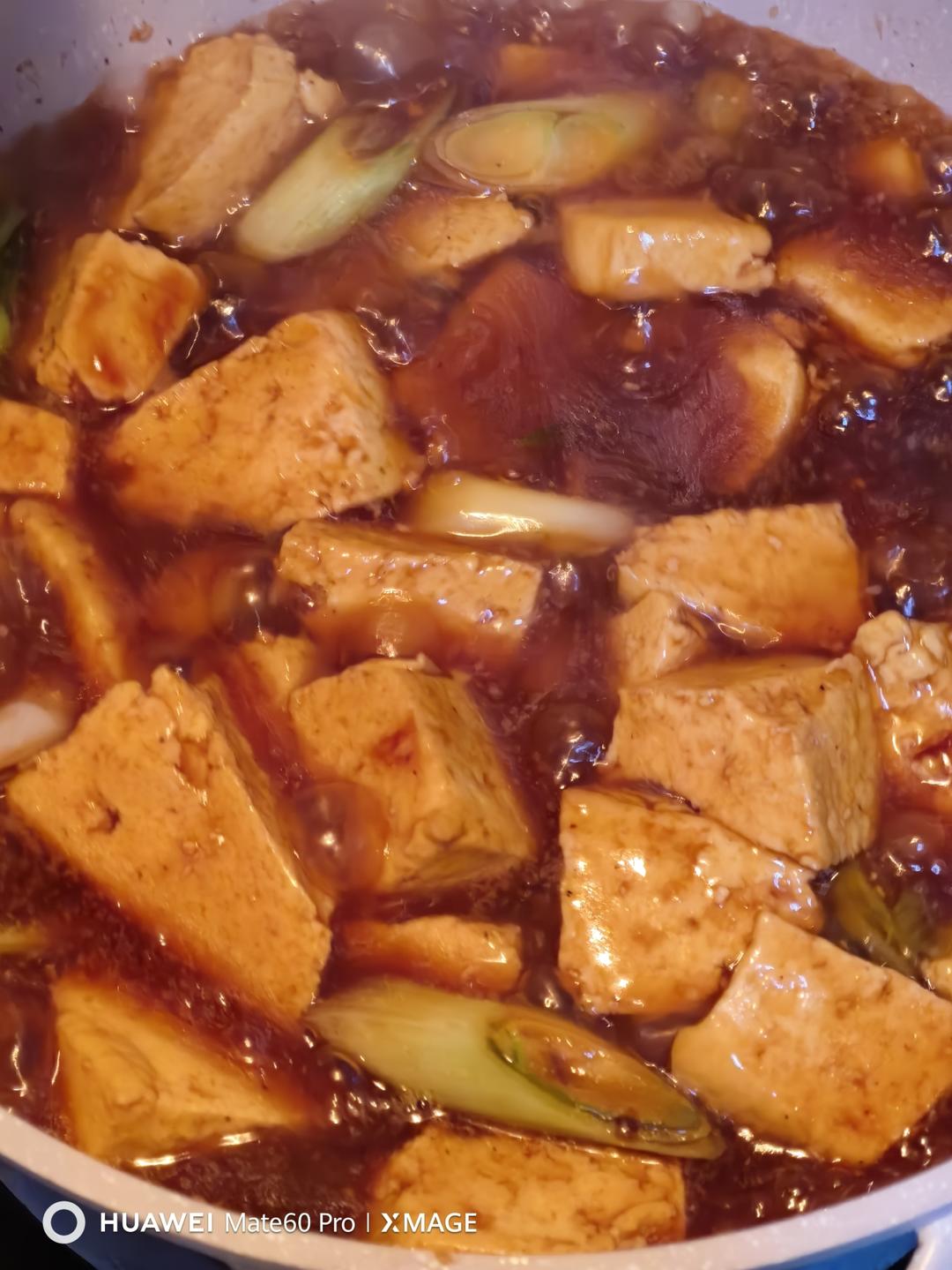葱烧豆腐