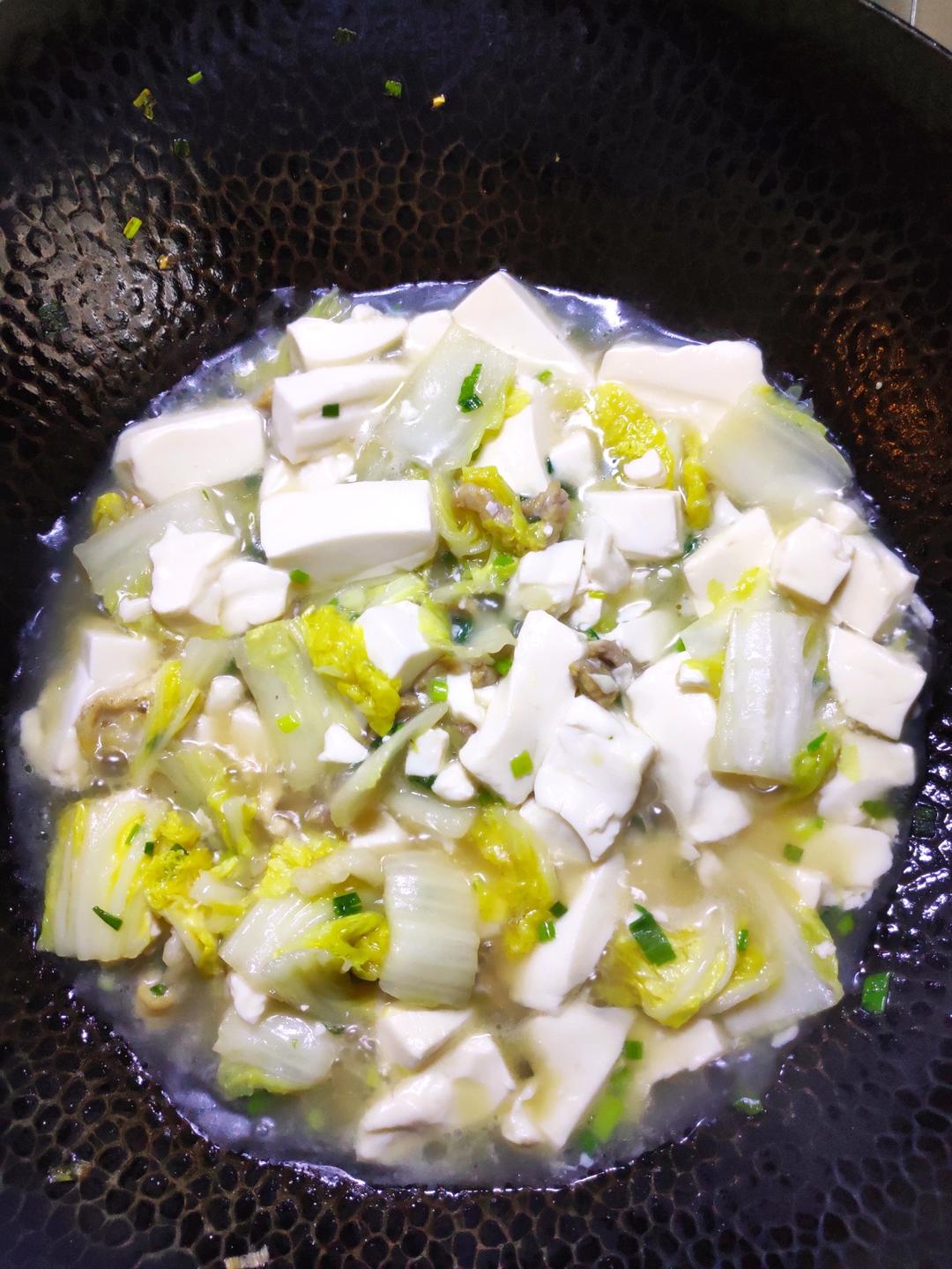 冬季最爱的家常菜！大白菜炖大豆腐或干豆腐