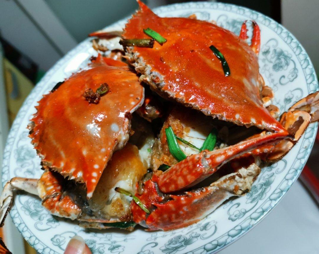 姜葱炒梭子蟹
