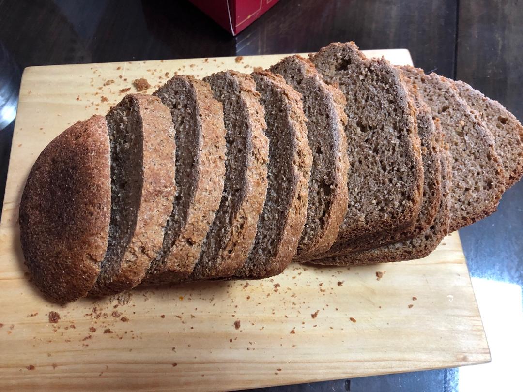 全麦面包无糖少油减脂(松下面包机版一键搞定)