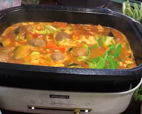 番茄咖喱火锅（减脂版）