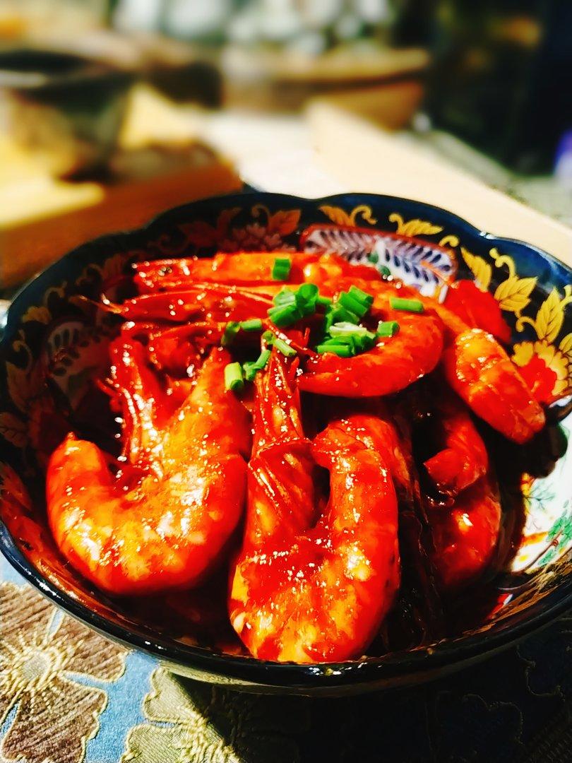 干烧茄汁大虾