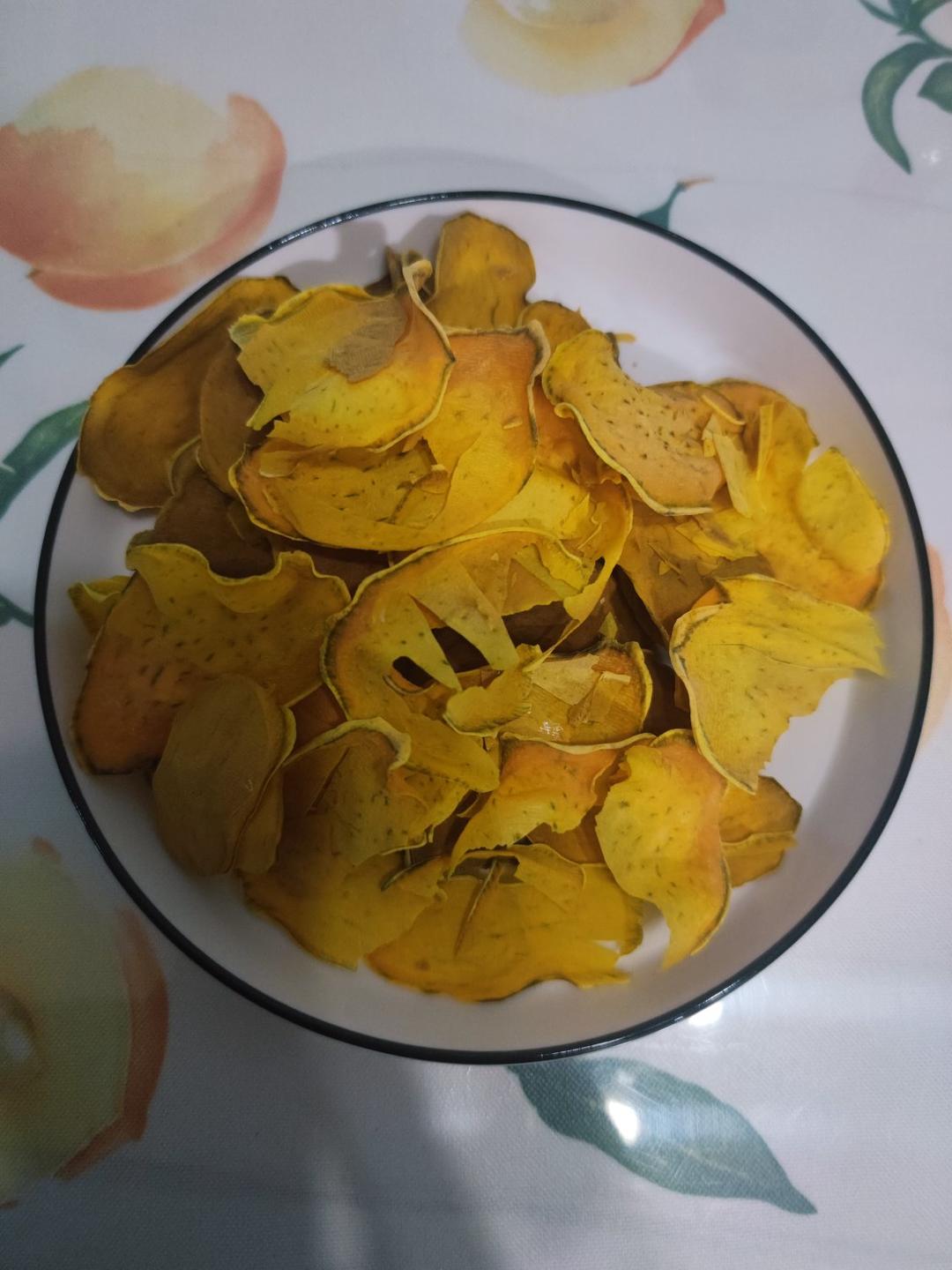 保证脆的烤红薯片（无油）
