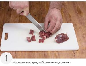格鲁吉亚红烩茄子牛肉的做法 步骤1
