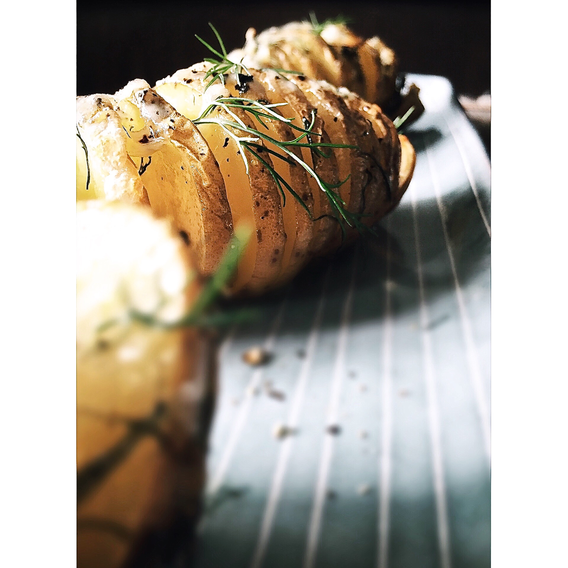 瑞典烤土豆 Hasselback baked potato