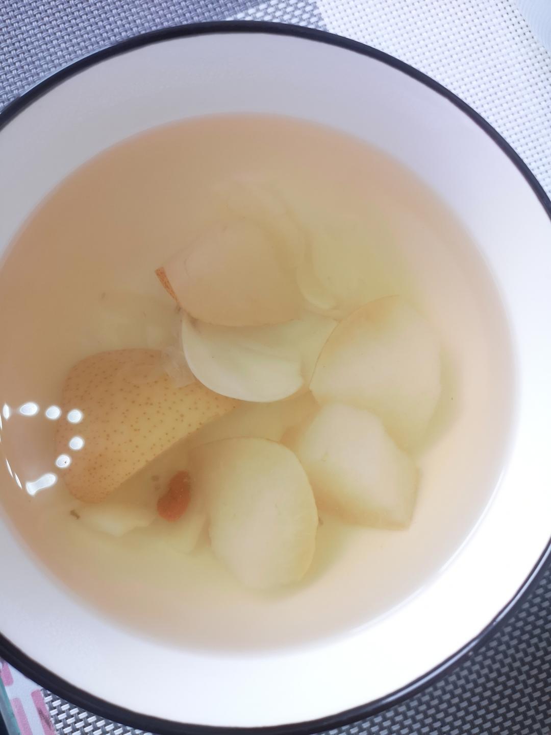 小白，熬🍐梨水