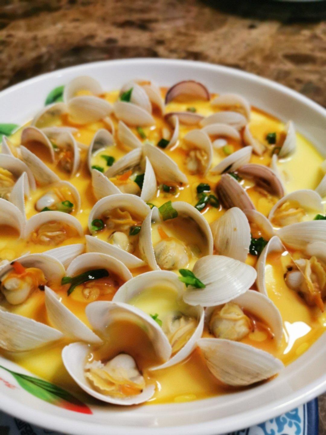 超滑嫩的蛤蜊炖蛋