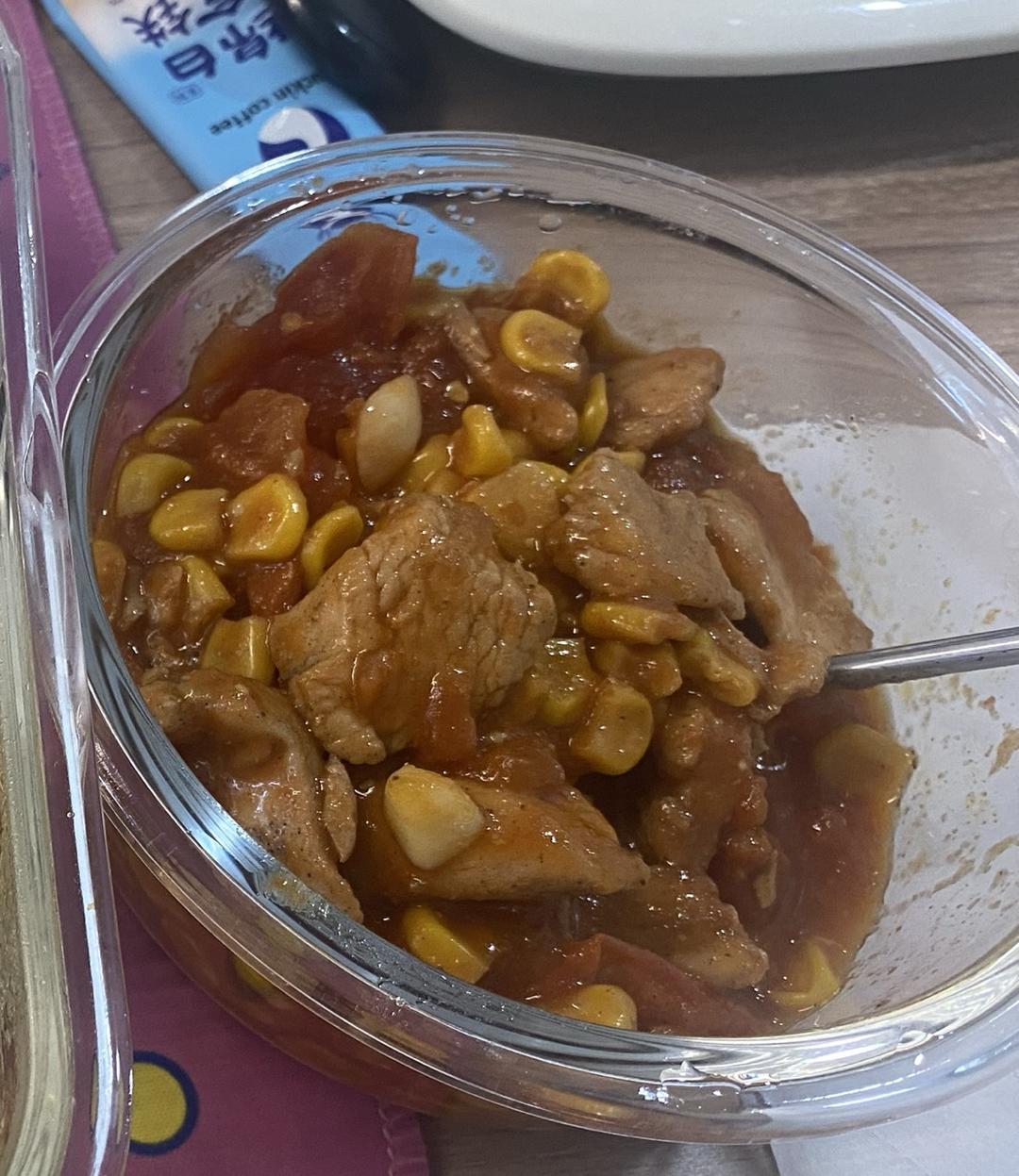 🍅｜100道减脂餐02｜超鲜美番茄汁玉米鸡胸肉