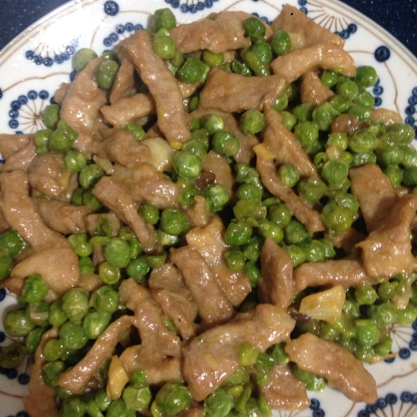青豆炒肉