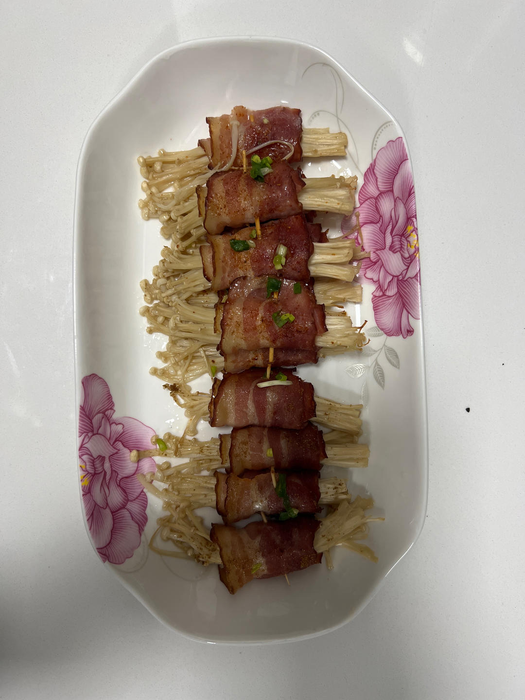 培根金针菇卷((简单烤箱版)