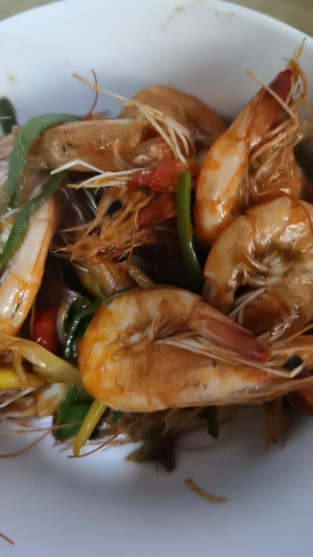 姜葱炒虾