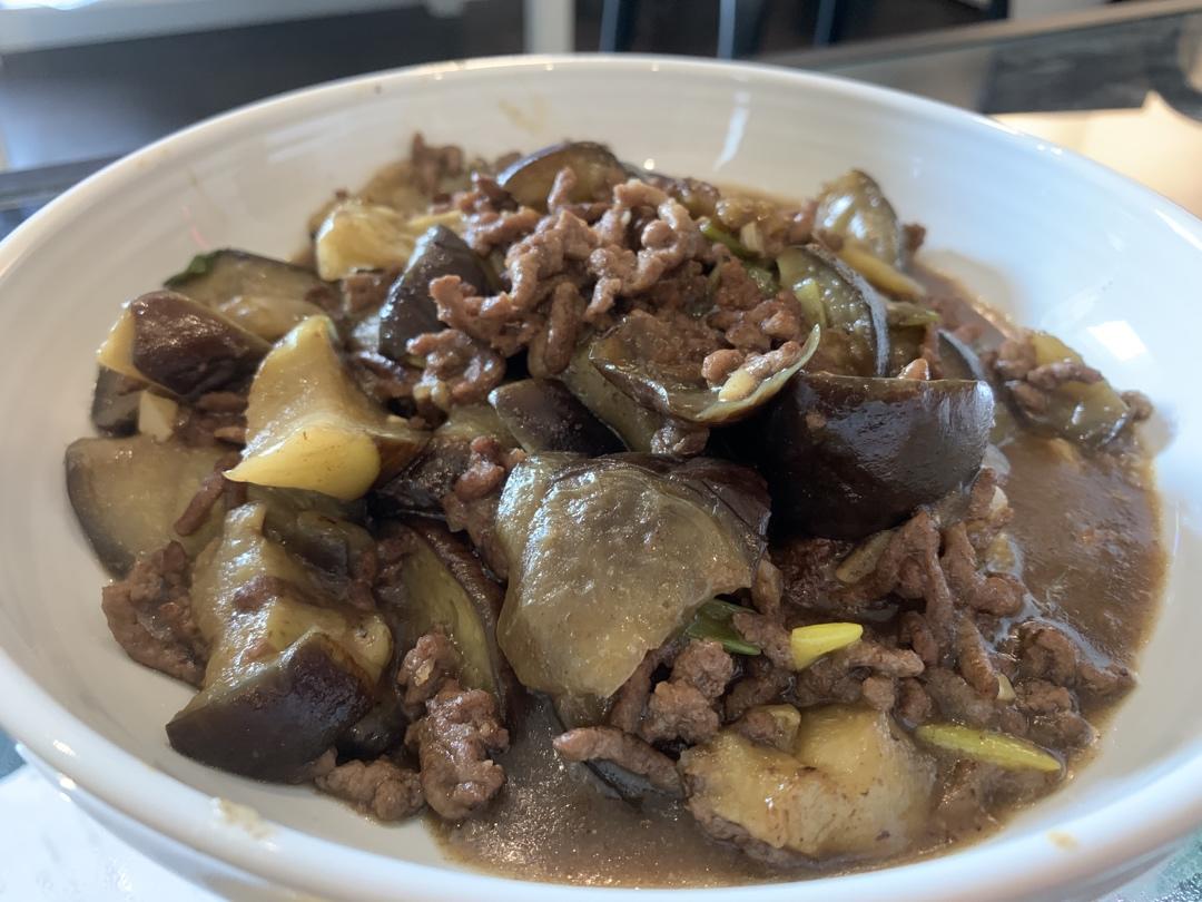 极简家常肉末茄子，不腌不蒸不过油