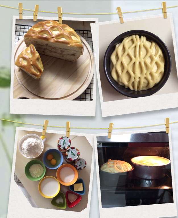 网纹果酱夹心面包