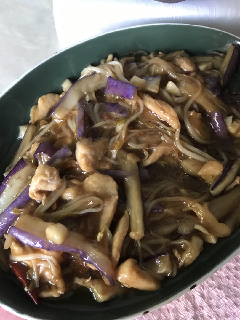 开胃下饭菜！巨简单的家常鱼香茄子煲