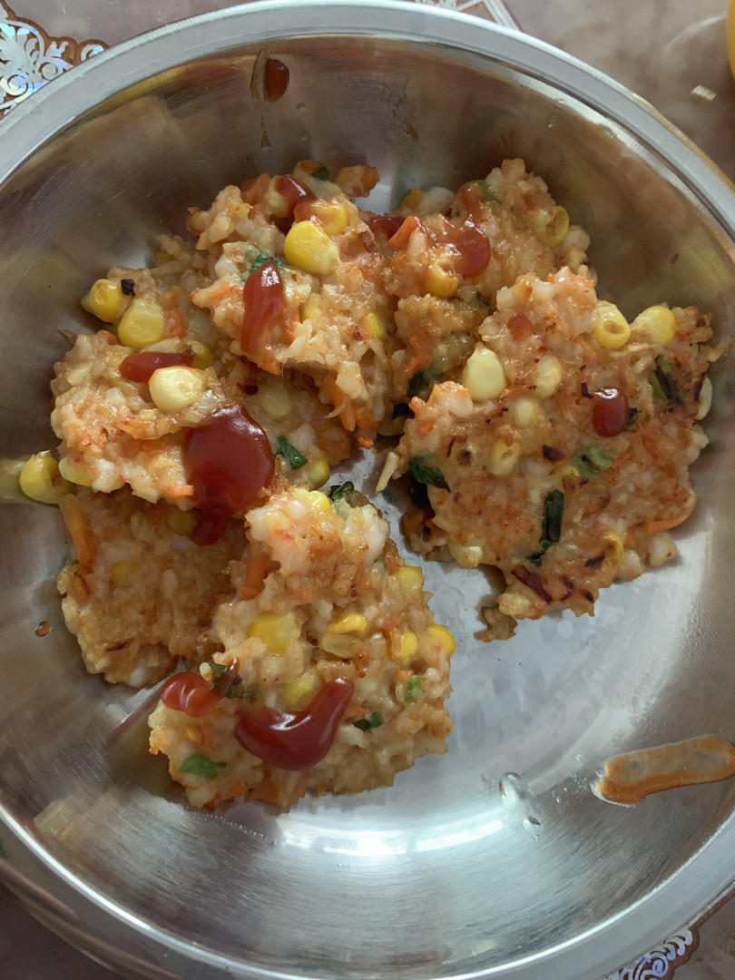 儿童煎虾饼