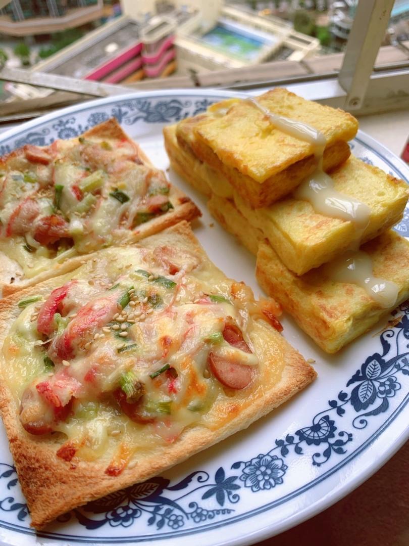 超好吃面包披萨🍕