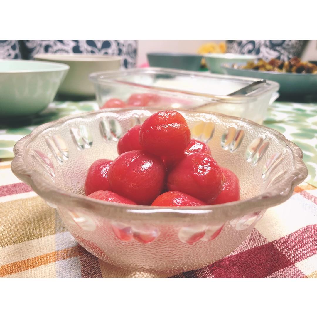 酸酸甜甜的醋渍小番茄【孤独的美食家】