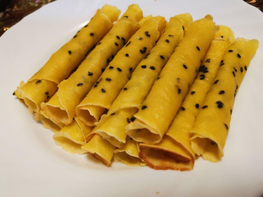 电饼铛做酥脆蛋卷傻瓜式操作超美味！！（详细讲解附自制超实用工具）