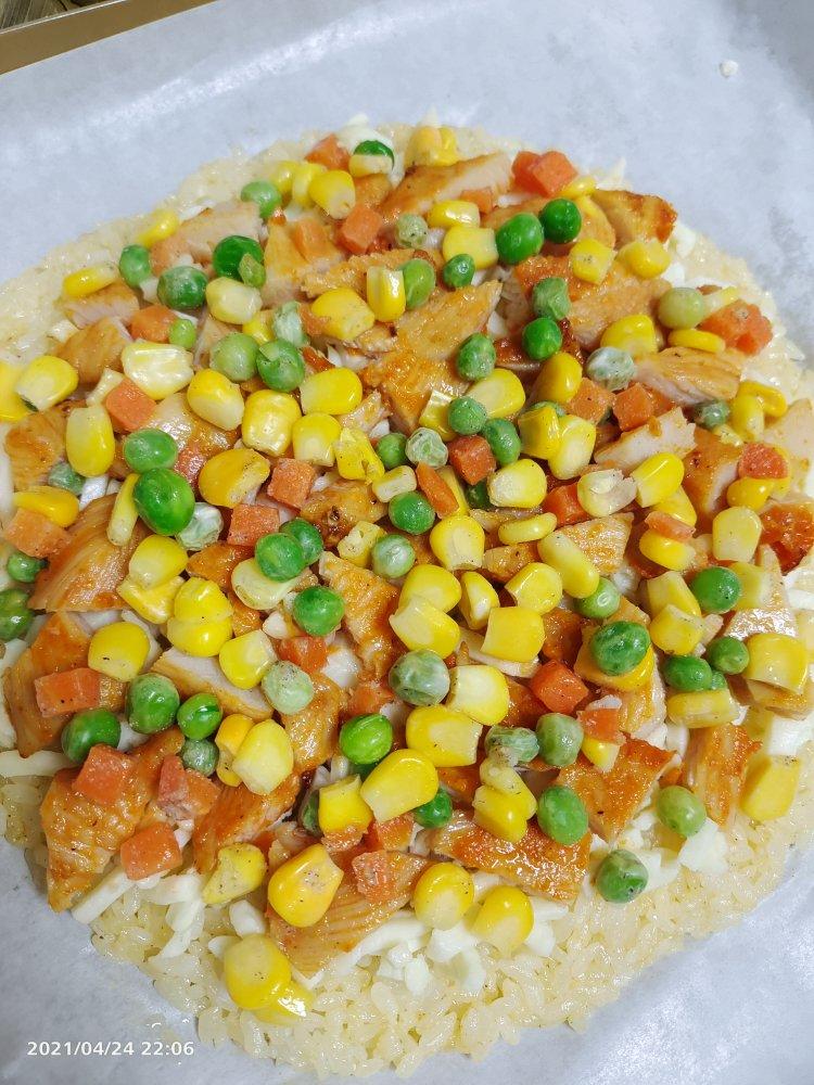 剩米饭的华丽转身-米饭披萨