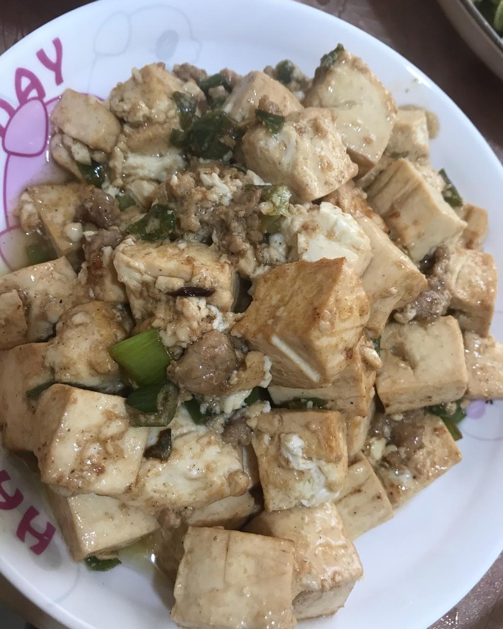 家常红烧肉末豆腐