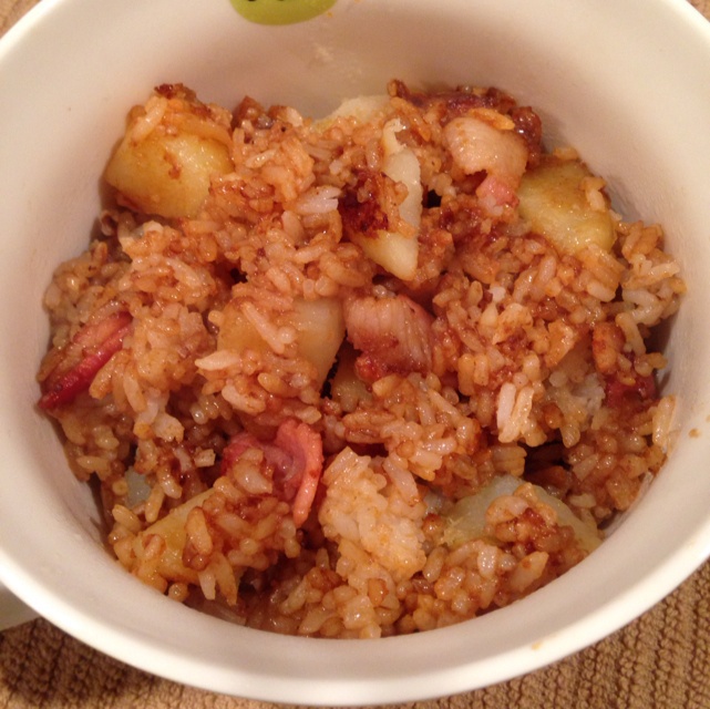 土豆培根炒饭～so easy