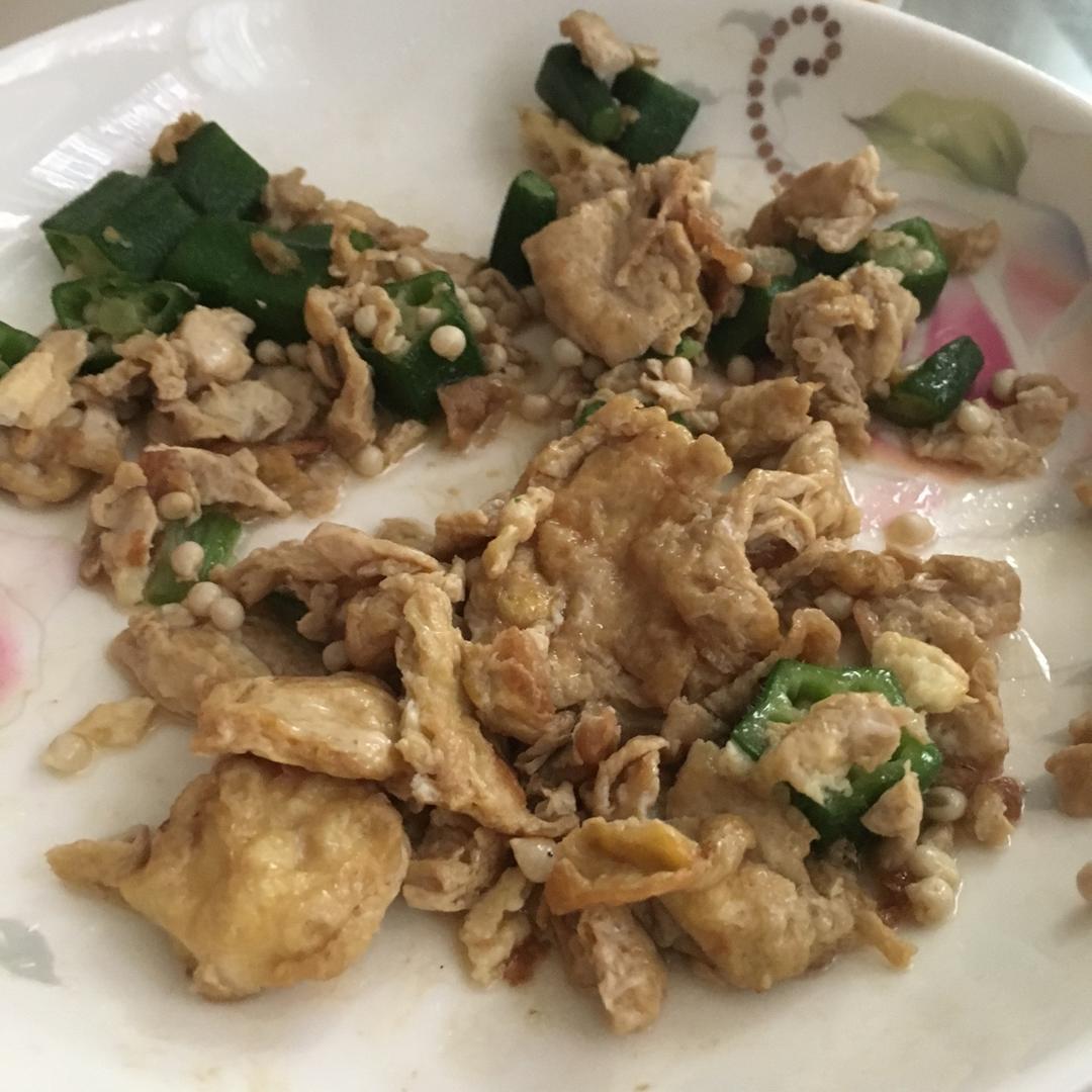 秋葵炒鸡蛋