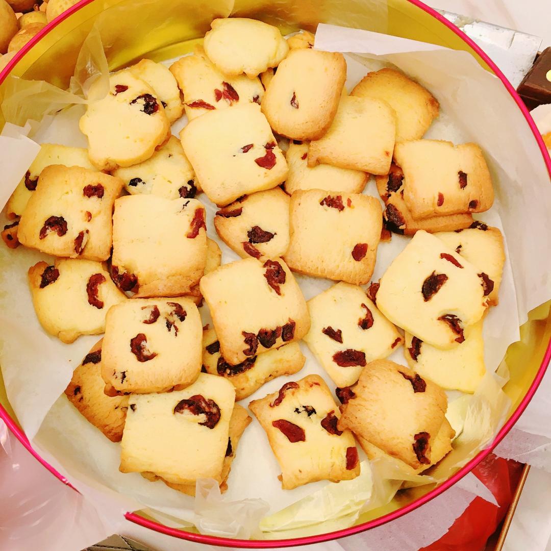 低糖少油版蔓越莓饼干