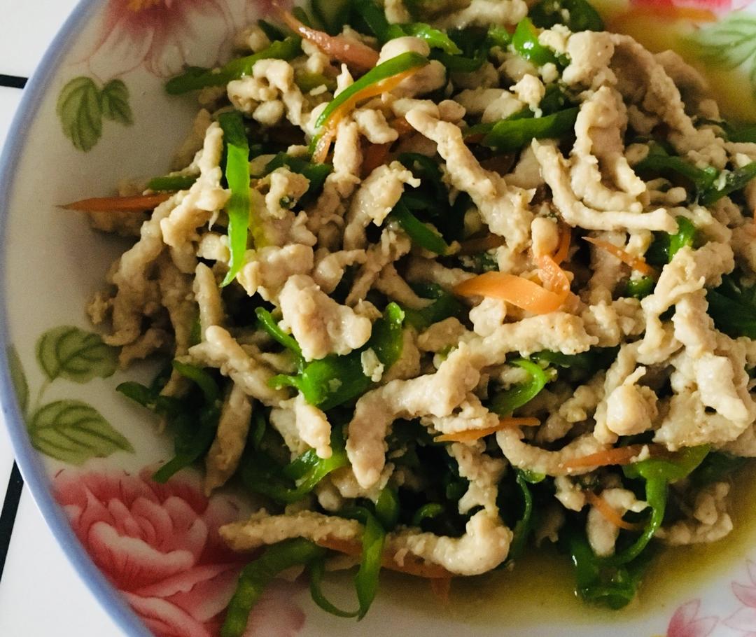 青椒炒肉丝