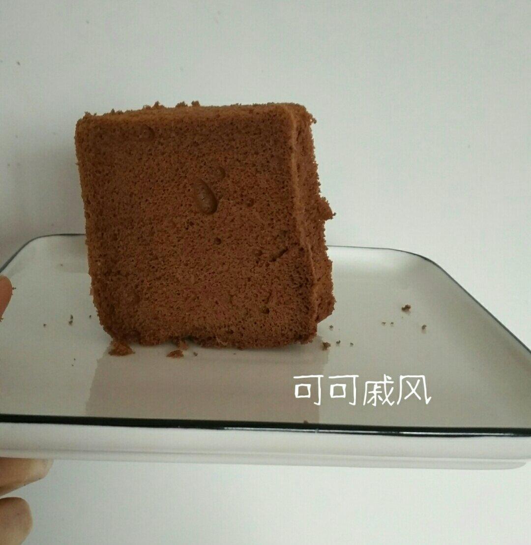 不消泡的可可巧克力戚风蛋糕
