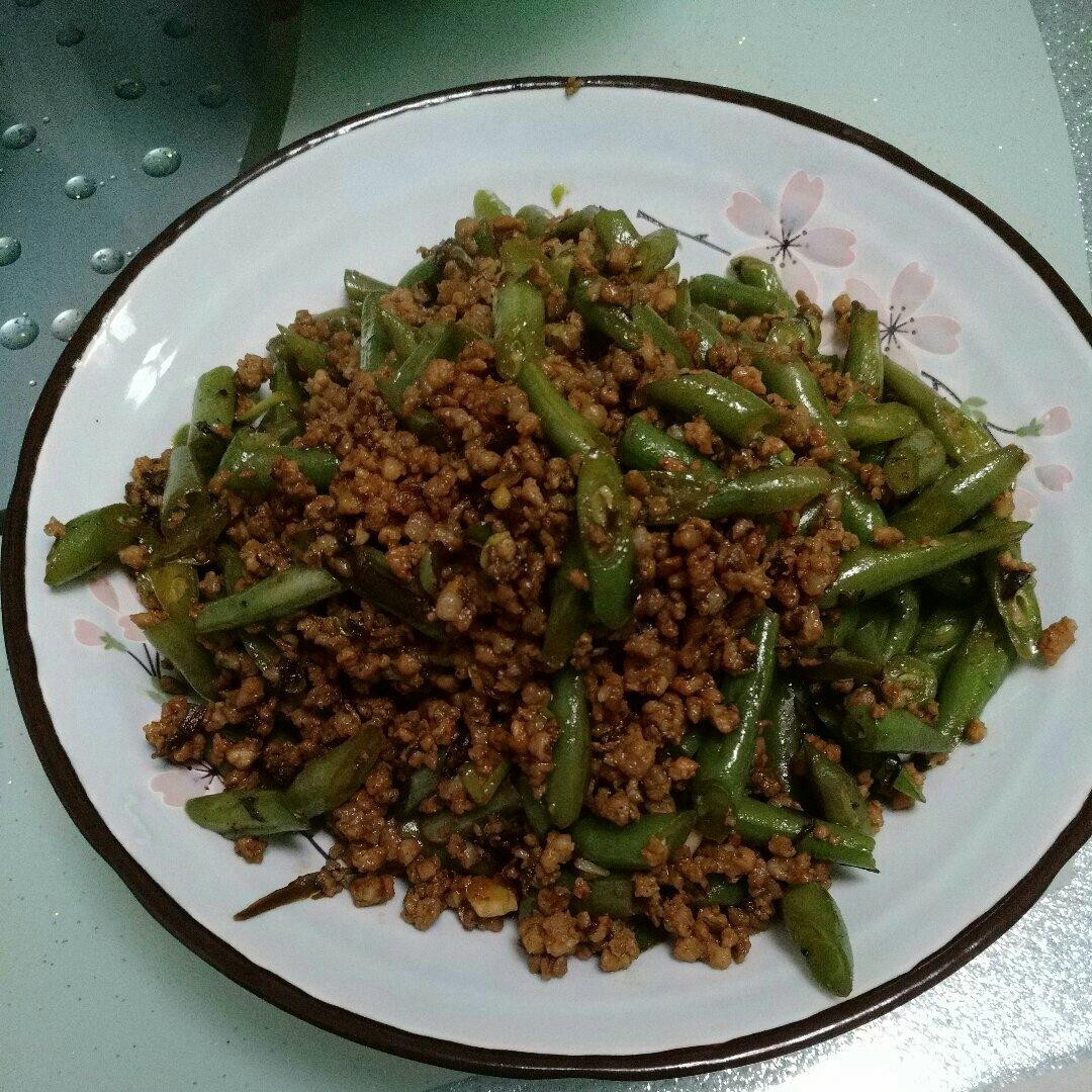 芽菜肉末炒四季豆