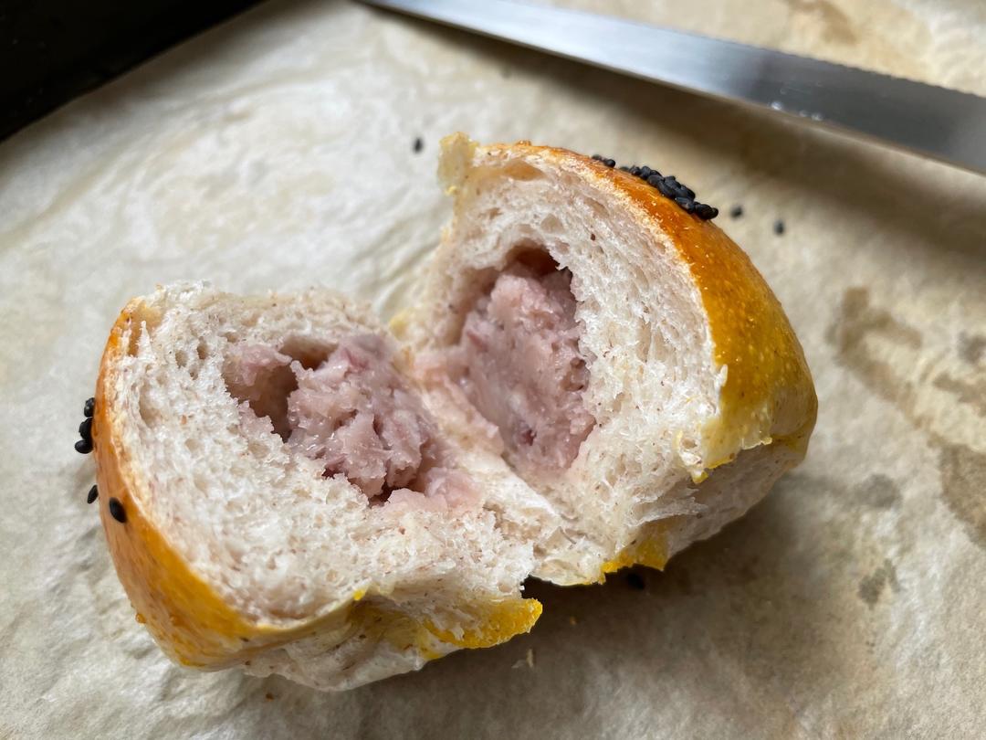 懒人芋泥小面包